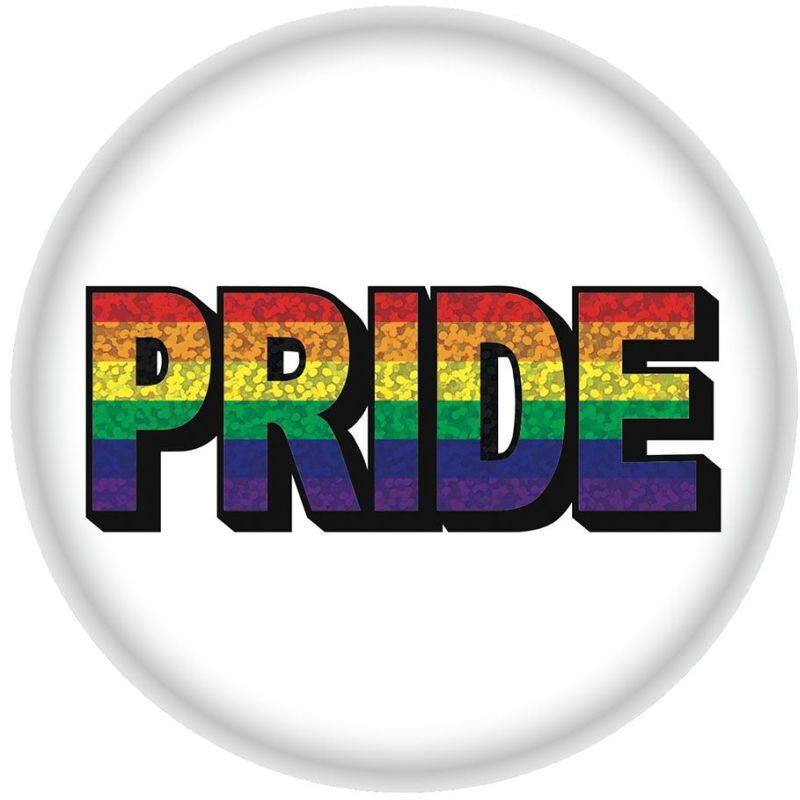 Rainbow Pride Button 2" Rainbow Pride Party Supplies Decorations