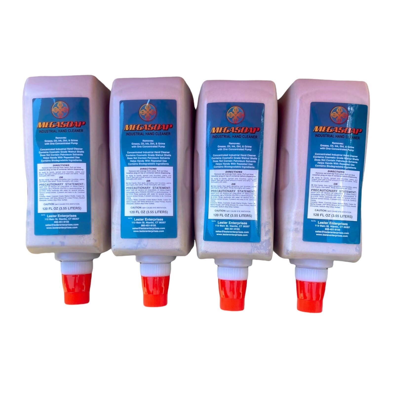 BEST WALNUT SHELL INDUSTRIAL HAND SOAP HAND CLEANER Case 4ea 120oz AND DISPENSER