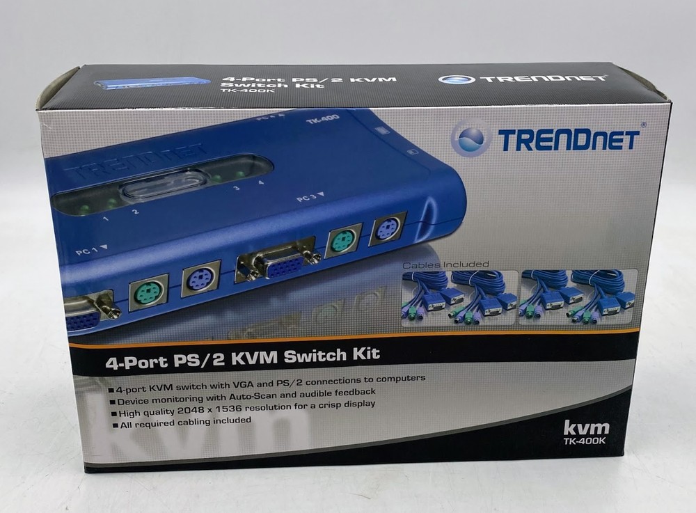 TRENDnet TK-400 4-Port KVM Switch