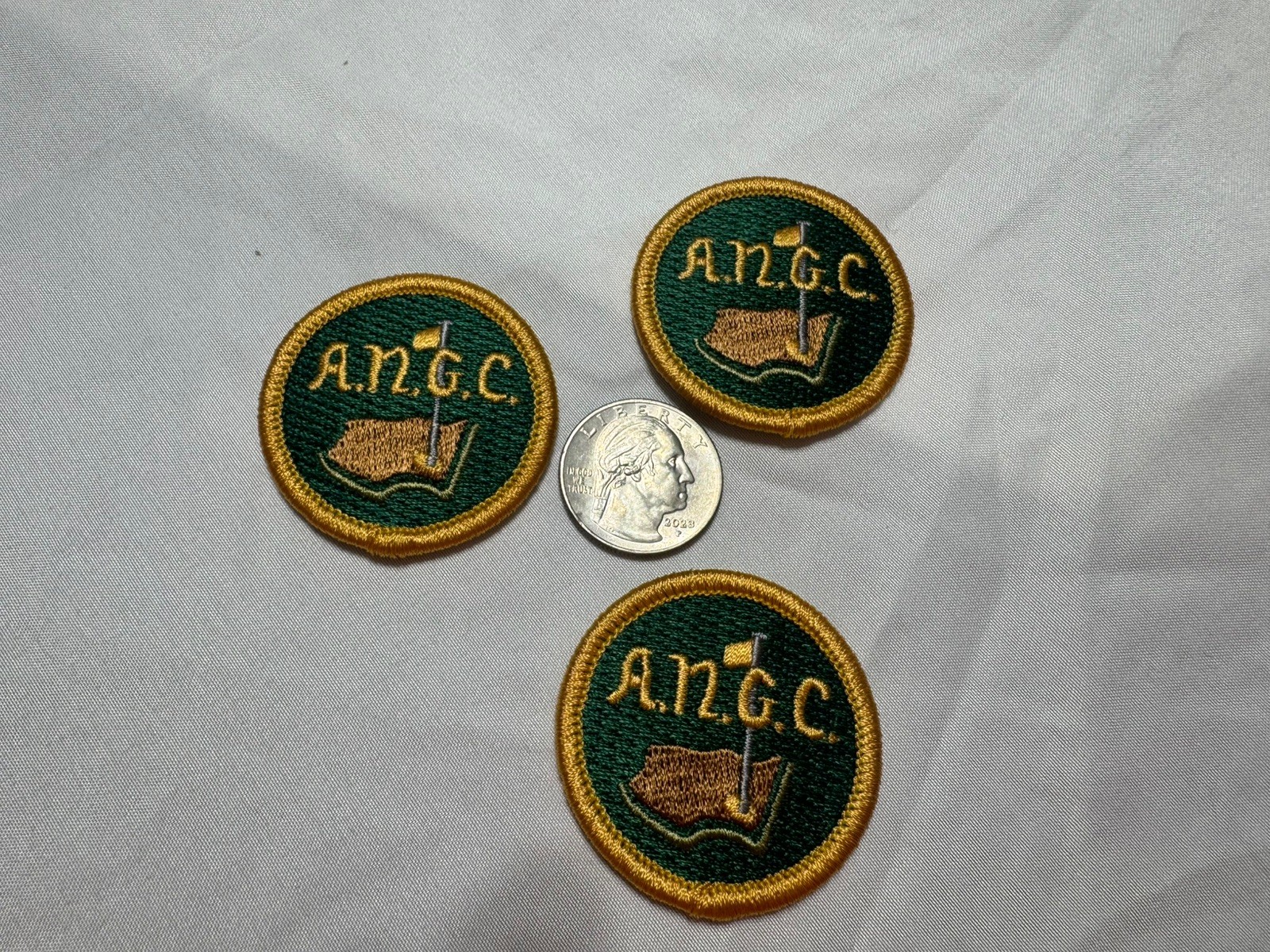 ANGC Augusta National Golf Club patch. NOS. Vintage Logo. Masters. 1.7”