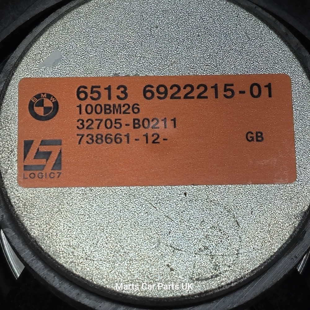 BMW 1 3 Series E87 E88 E90 E91 E92 E93 Logic7 Rear Door Speaker 6922215