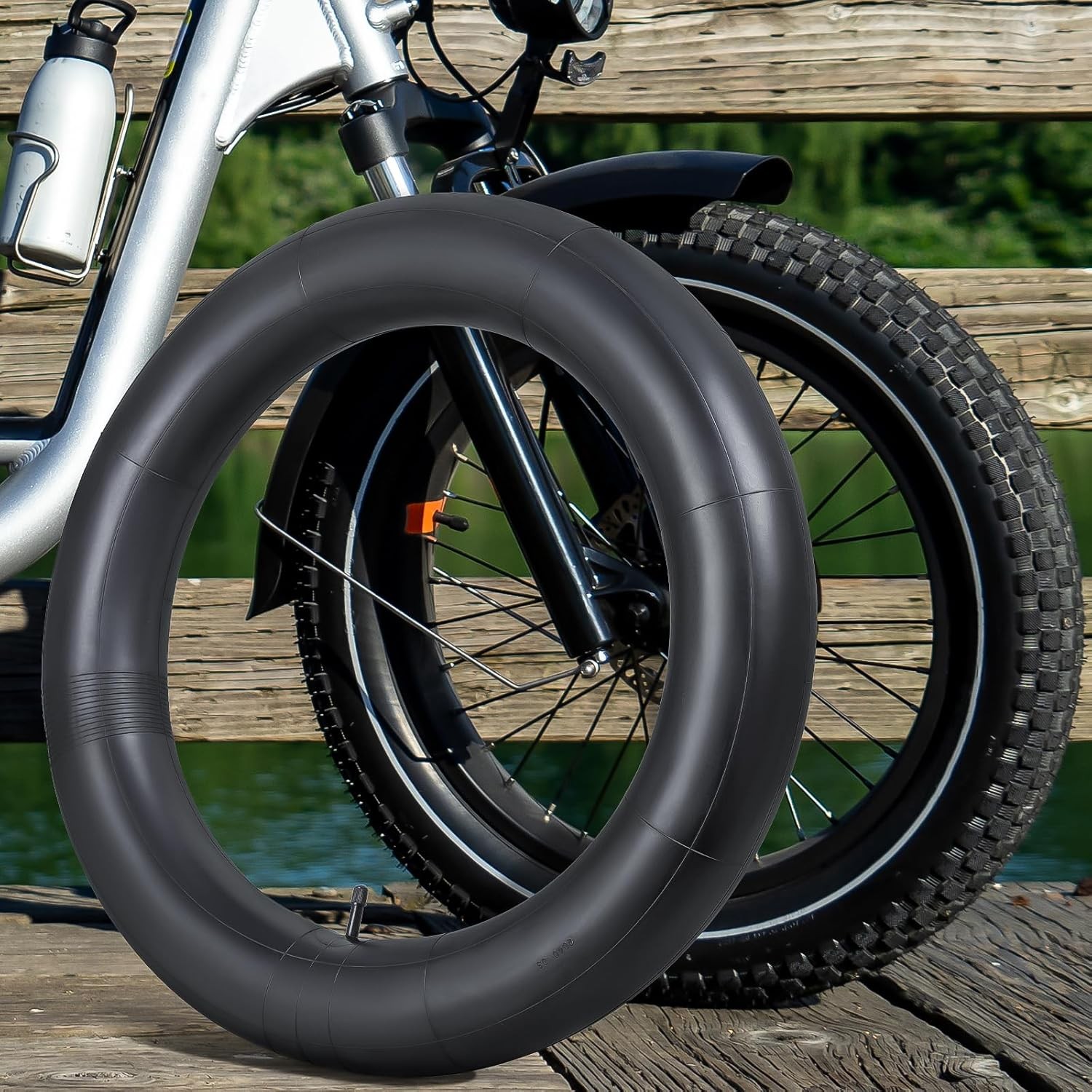 2PACK Fat Tire Ebike Tubes 20 X 4.0 Bike Inner Tube Schrader Valve 20" X 4"