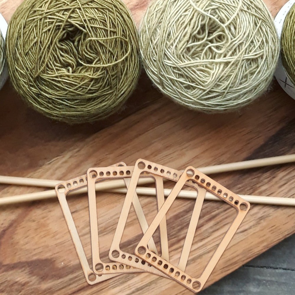 4 Pcs Square Weaving Card Small Frame Knitting Board Handcraft Tools