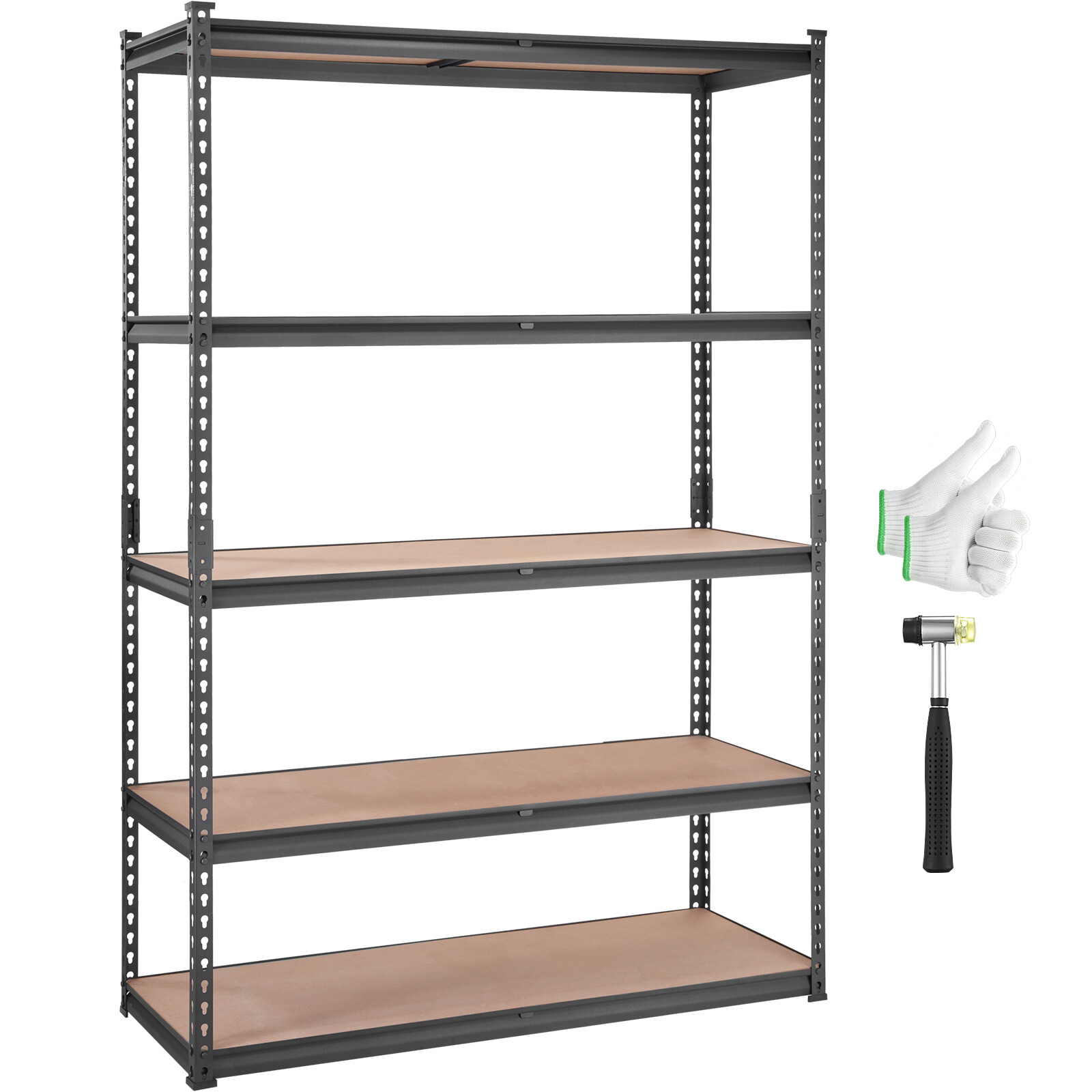 VEVOR Storage Shelving Unit Garage Storage Rack 5-Tier Adjustable 2000 lbs Load