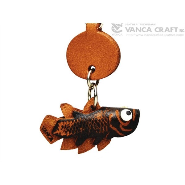 Coelacanth Japanese Leather Keychains Fish