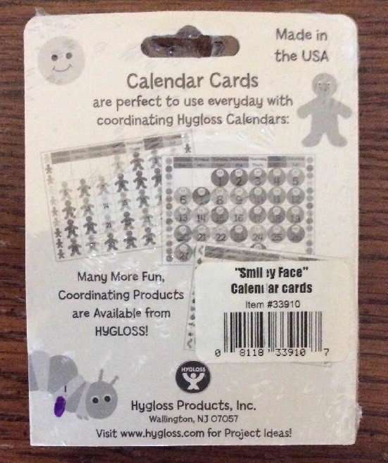 Hygloss Calendar Cards 31 Days