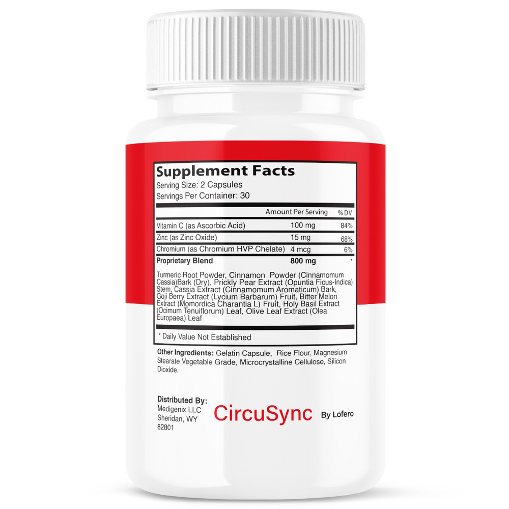 (2 Pack) CircuSync Advanced Blood Support Formula Supplement Circu Sync (120ct)