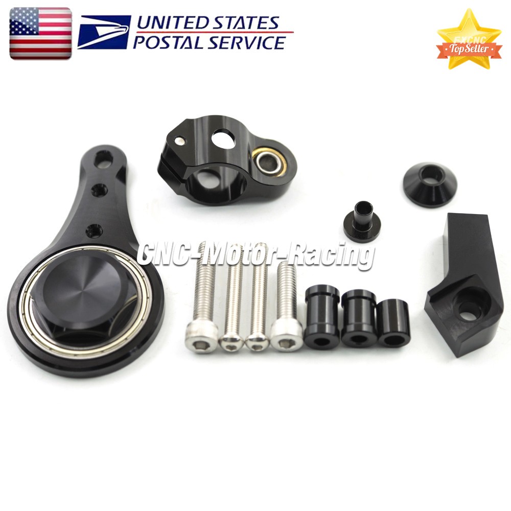 For Kawasaki Ninja ZX636 ZX6R 2005-2006 Steering Damper with Bracket Mount Kit