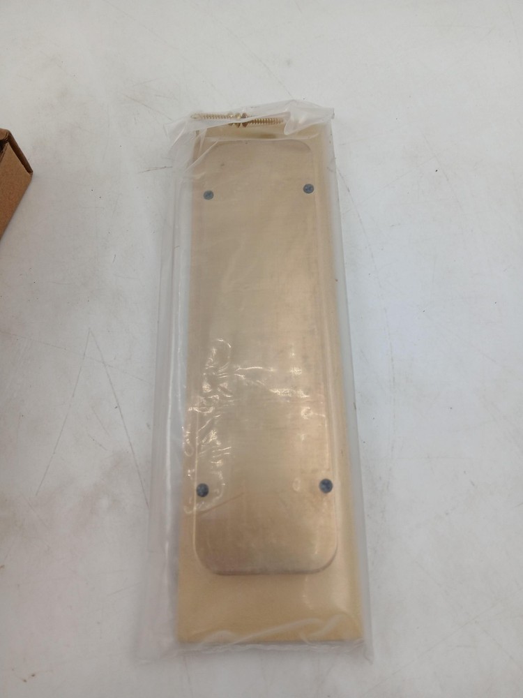 Emtek Brass Rectangular Flush Pull 7in Satin Gold Modern Sliding Door Hardware