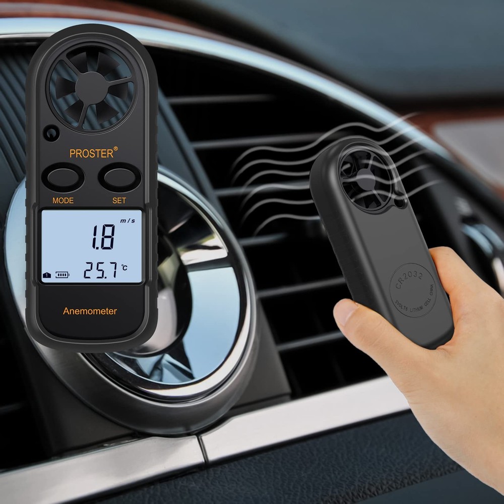 Anemometer Digital LCD Wind Speed Meter Air Flow Speed...