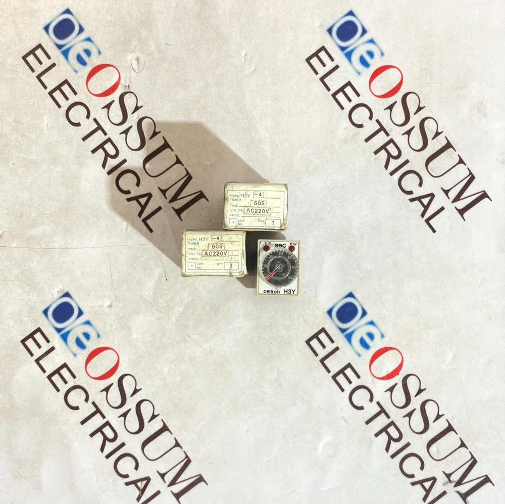 OMRON H3Y-4 SOLID STATE POWER ON DELAY TIMER 0-60S 220VAC FREE FAST SHIPPING