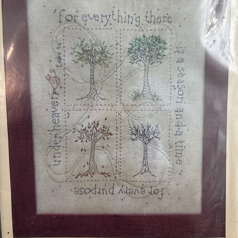 Threads that Bind Hand Embroidery Pattern Ecclesiastes 5:2 Season For Everything