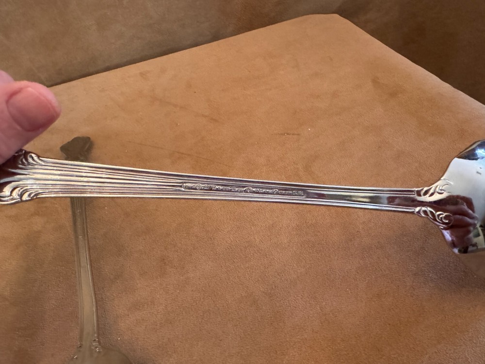 Reed & Barton Marlborough Stainless Hostess Serving Set large fork spoon