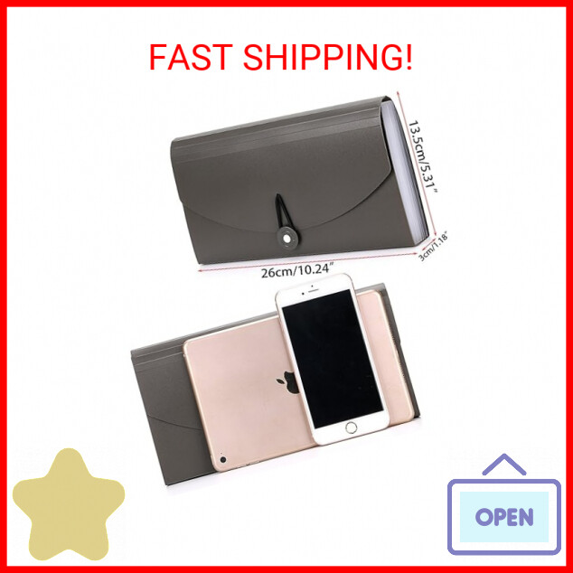 BTSKY Expanding File Folder -13 Pockets Small Accordion File Folder Expandable C