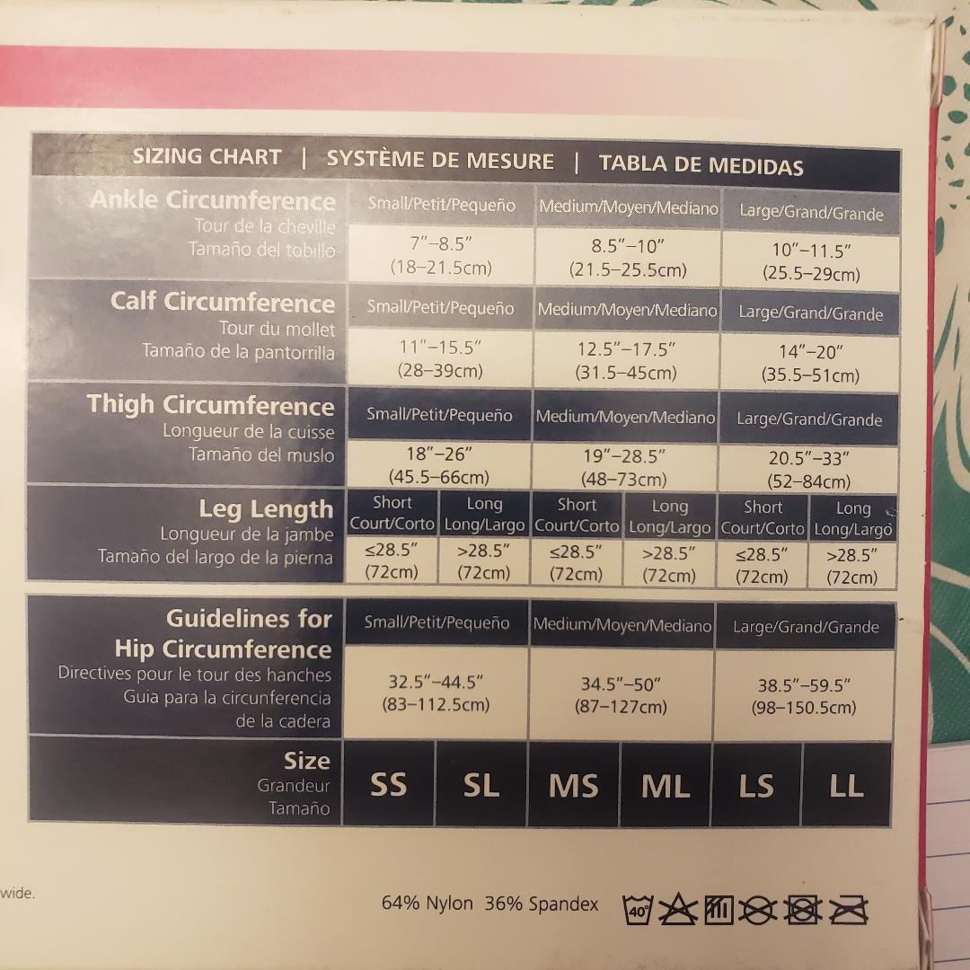 Sigvaris Sheer Style CT Panty Hose 15-20 20-30 30-40 Compression Size & Color