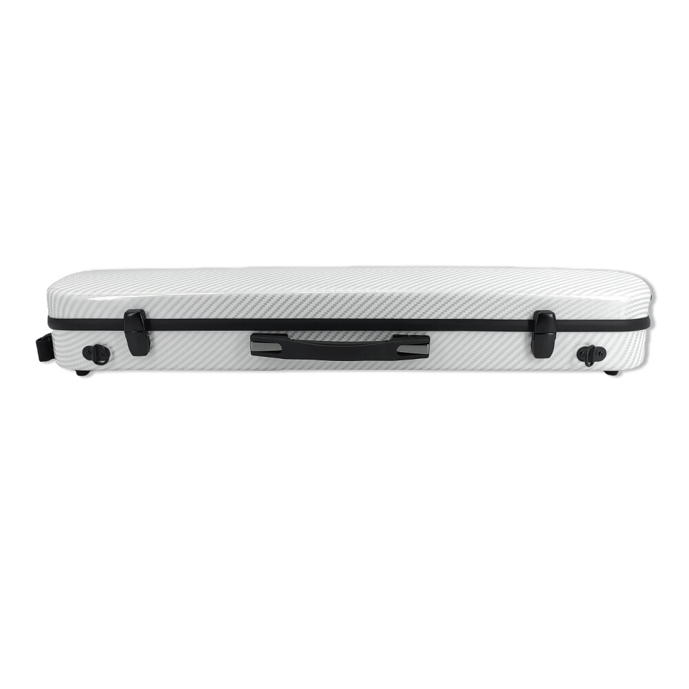 White 4/4 violin Case mixed Carbon fiber case Light Sheet bag Code lock new