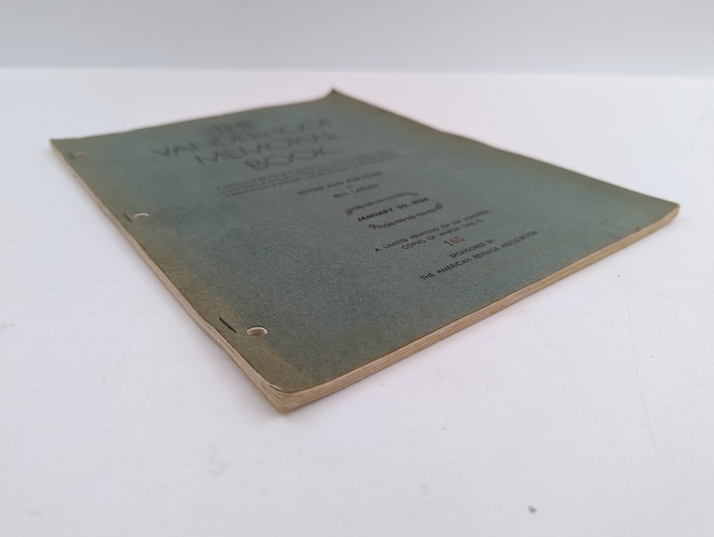 The Vanderhoof Memorial Book, 1954 Bill Larsen