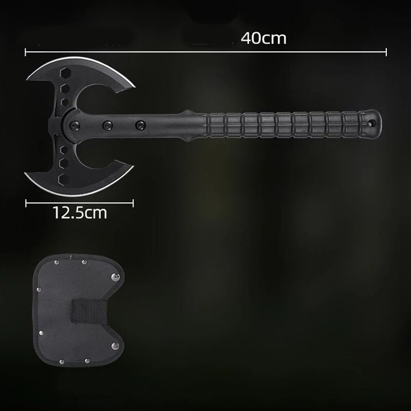 Small Battle Axe Combat Hatchet Mini Double Sided Axehead Fighting Tactical