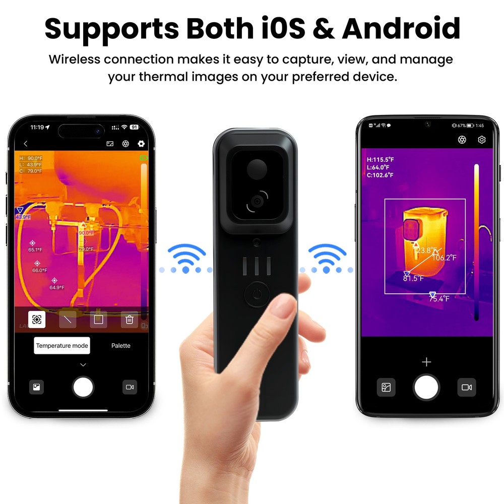 LAUREII Infrared Thermal Imager Camera Wireless Android&iOS WiFi Imaging Camera