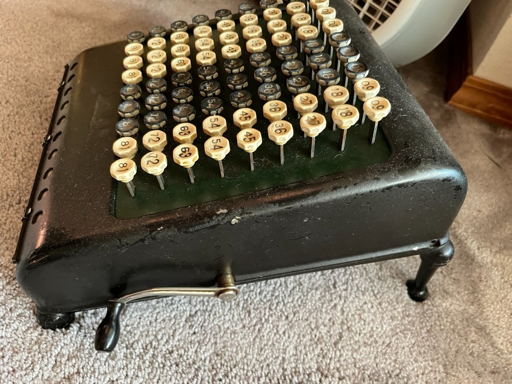 Burroughs Key Calculator Adding Machine Keys Locked Needs Fixing