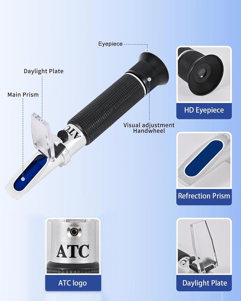 Honey Maple Syrup brix Refractometer /58-90 10-33 Moisture...