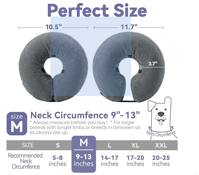 Loflaze Inflatable Protective Dog Collar - Medium - Used