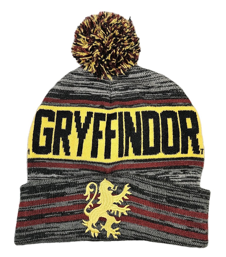 Rare Harry Potter Gryffindor Beanie ,pompom Patch
