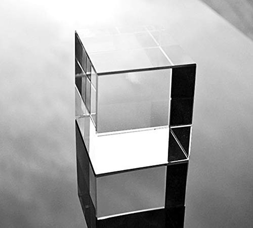 K9 Optical Glass Prism Cube, 60Mm (2.3 Inch)