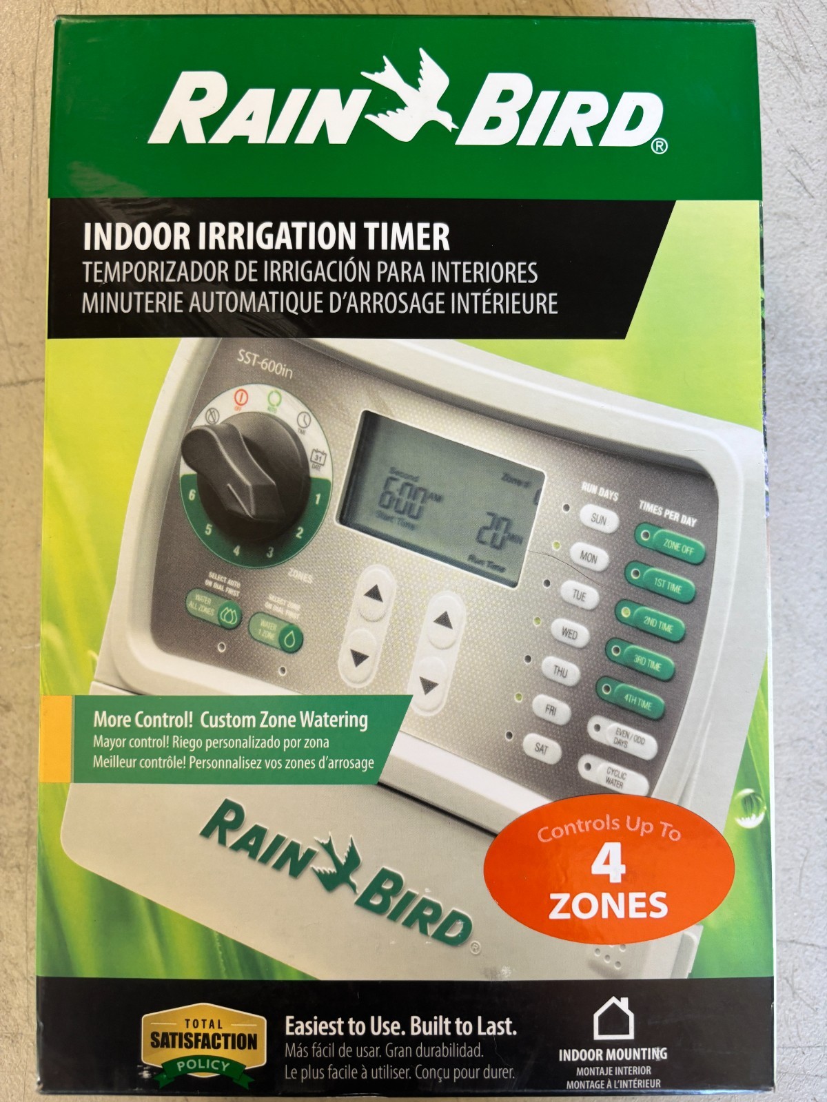 NEW Rain Bird SST400IN Simple-to-Set Indoor Irrigation System Timer 4-Zone