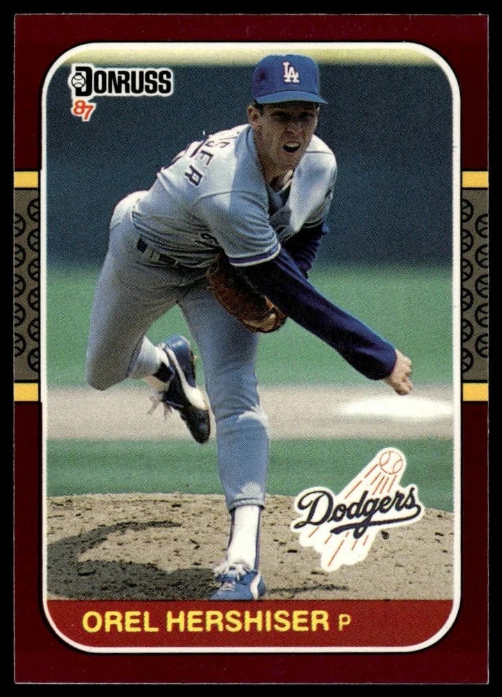 !!!    1987  OREL HERSHISER  DONRUSS   BASEBALL CARD $$