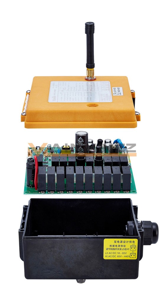 Industrial 8 Keys Crane Remote Control Wireless Transmitter Push Button Switch