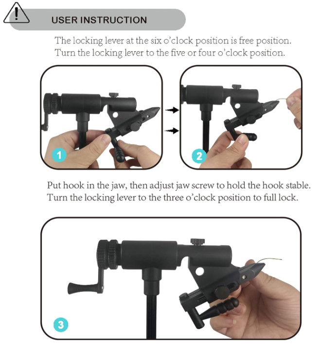 Quality Rotary Fly Tying Vise Fly Tying Tools Fly Tying Materials
