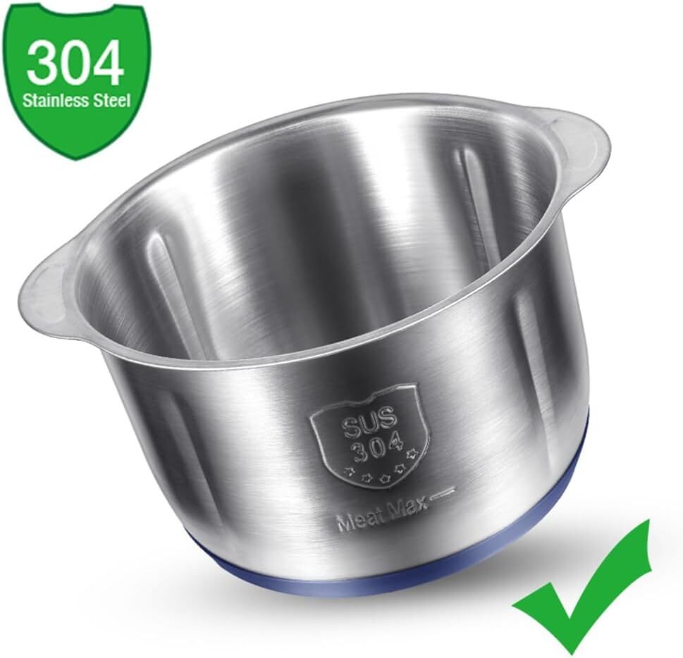 500W Electric Food Vege Chopper Food Processor Kitchen Meat Grinder Mixer 5L US