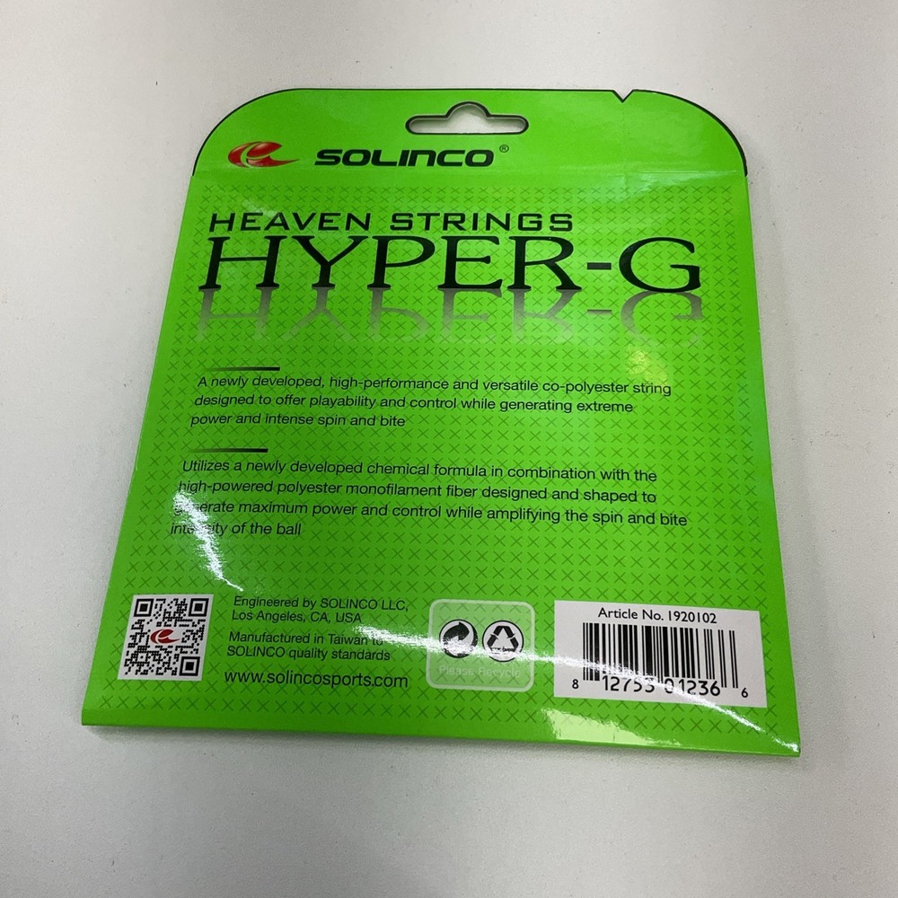 3 Pack Solinco Hyper-G 17g/1.20mm Polyester Green