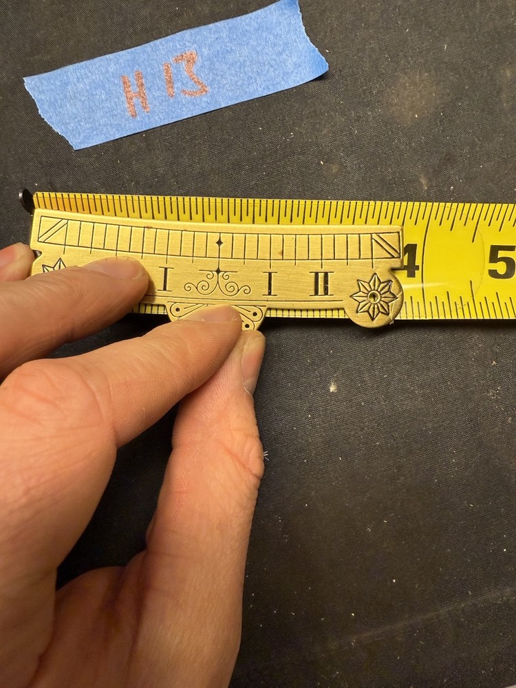 (H13) Brass Clock Beat Scale