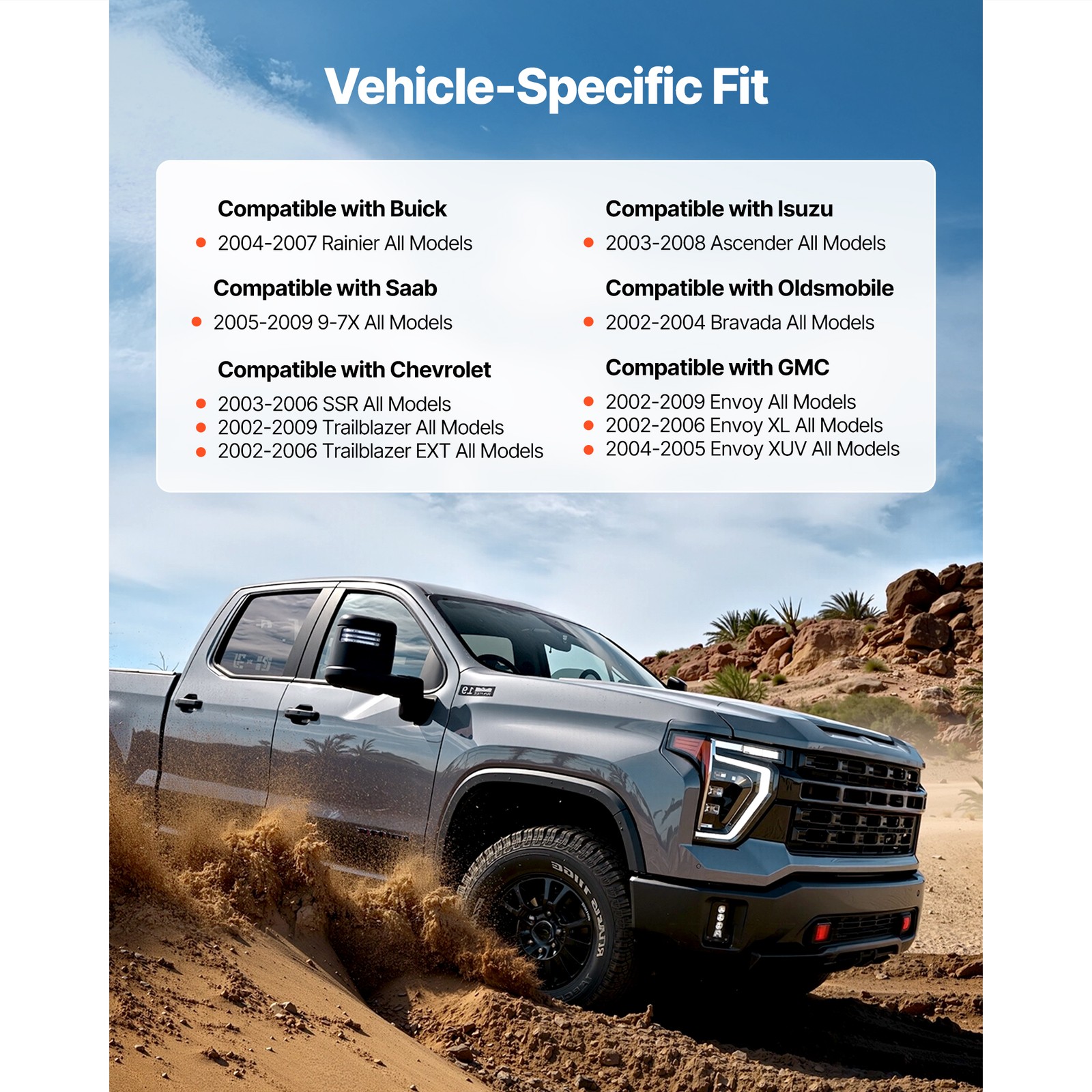 2X Front Wheel Bearing Hubs Assembly for Chevy Trailblazer Envoy Bravada Rainier