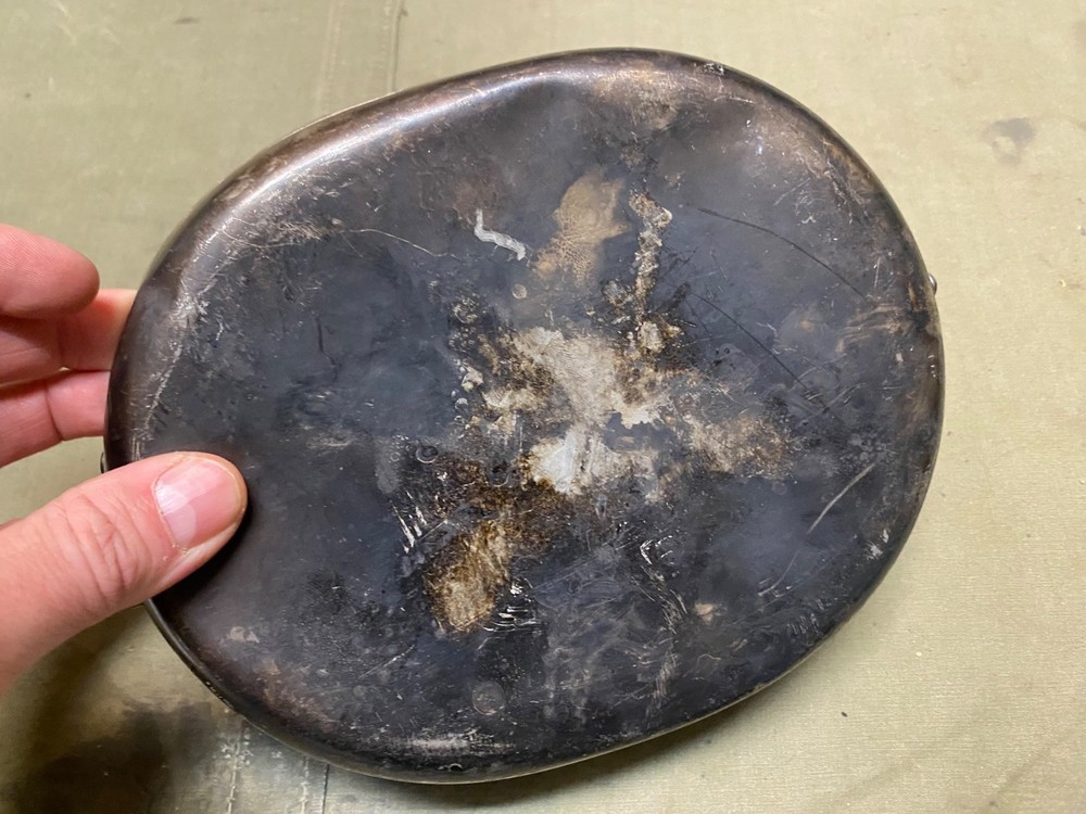 ORIGINAL WWII US ARMY INFANTRY M1942 MESS KIT--MASSILLON AL CO., 1945