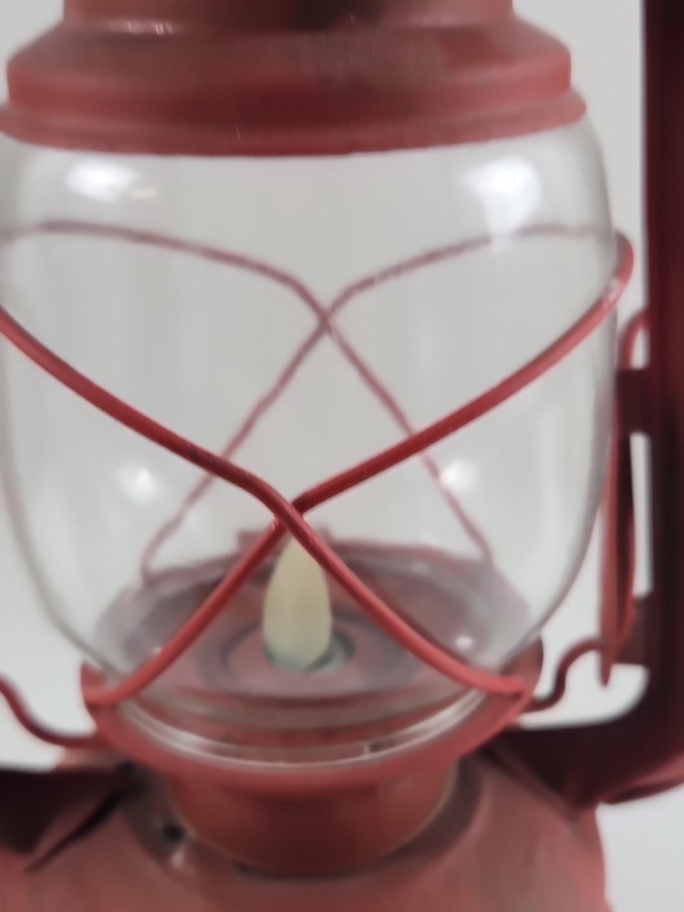 Replica Red Weatherrite Lantern Battery Powered Not For Light Decoration Only