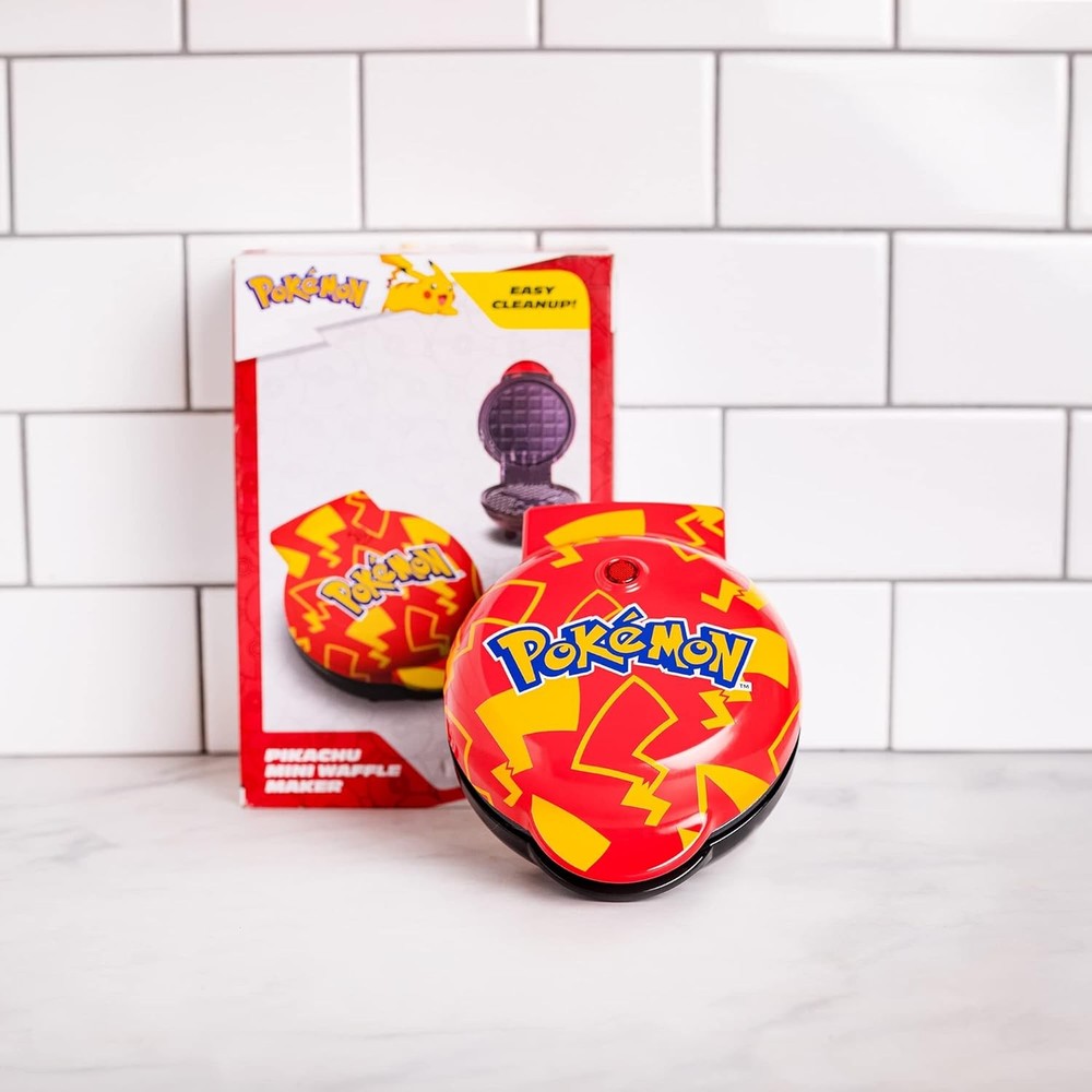 Pikachu Mini Waffle Maker - Electric Pokémon Kitchen Gadget for Breakfast