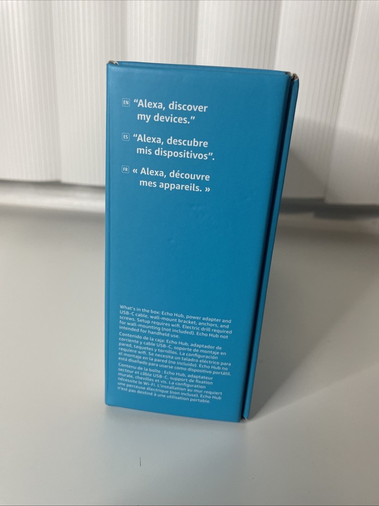 Amazon Echo Hub 8" Smart Home Control Panel with Alexa White Model G6A87E NEW