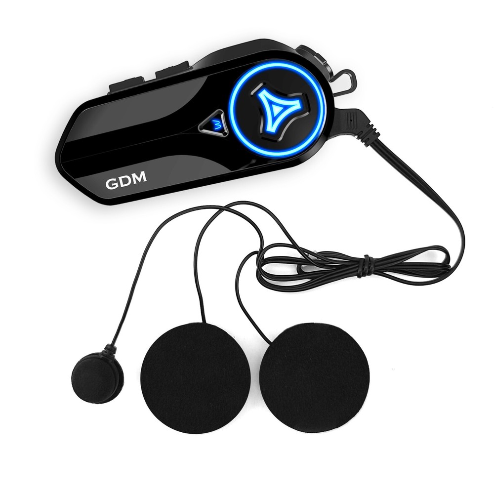 GDM HyperSonic Motorcycle Helmet Intercom Bluetooth headset