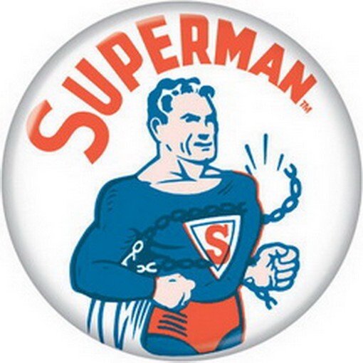 DC Comics Superman Chains Classic Licensed 1.25 Inch Button 81756