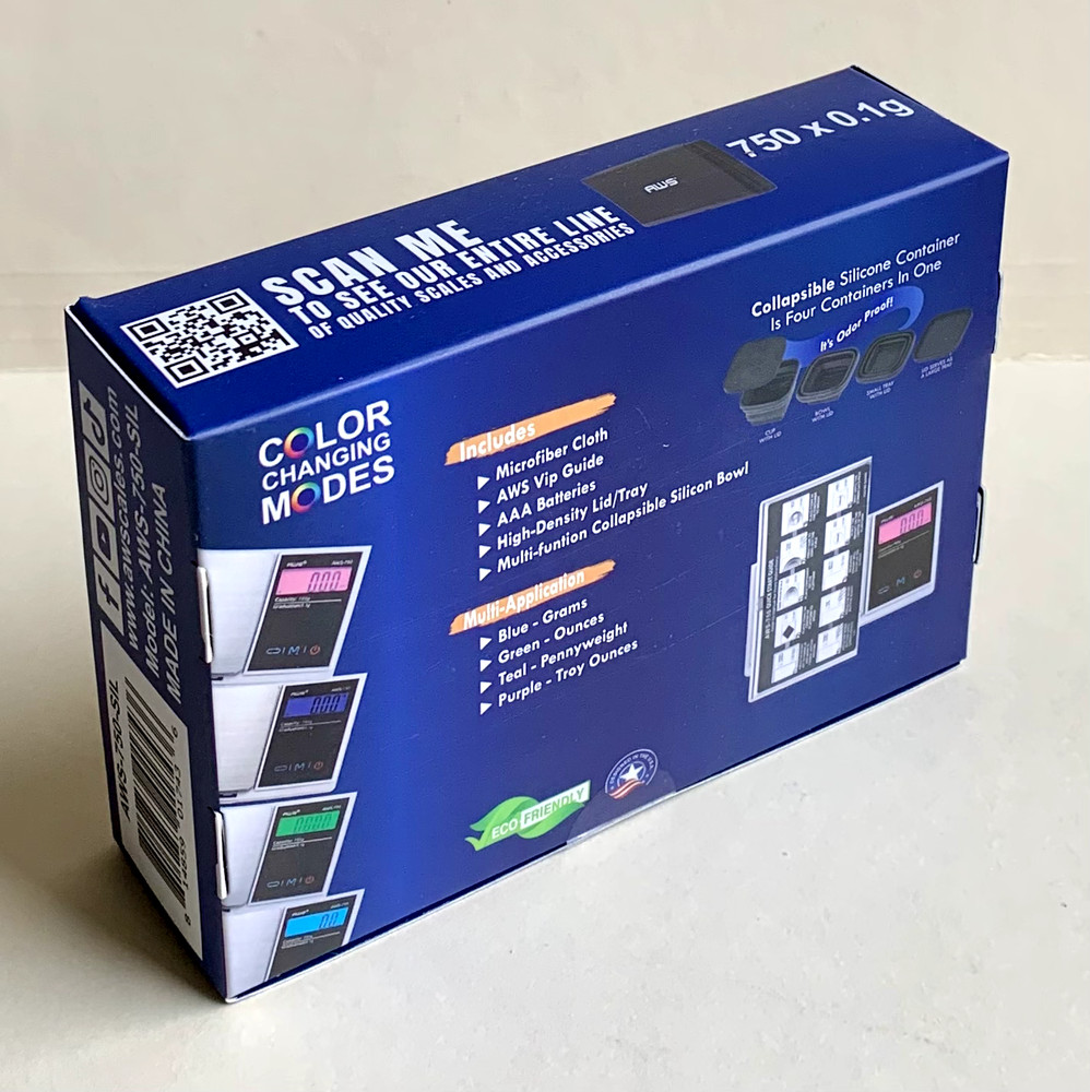 AWS Multi-Function Scale, AWS-750-SIL, 750x 0.1g