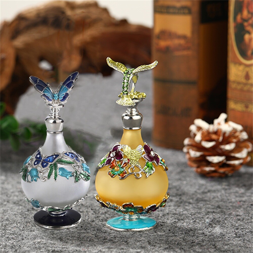 1pc Hummingbird/Butterfly Empty Refillable Perfume Bottle Container Lady Gift