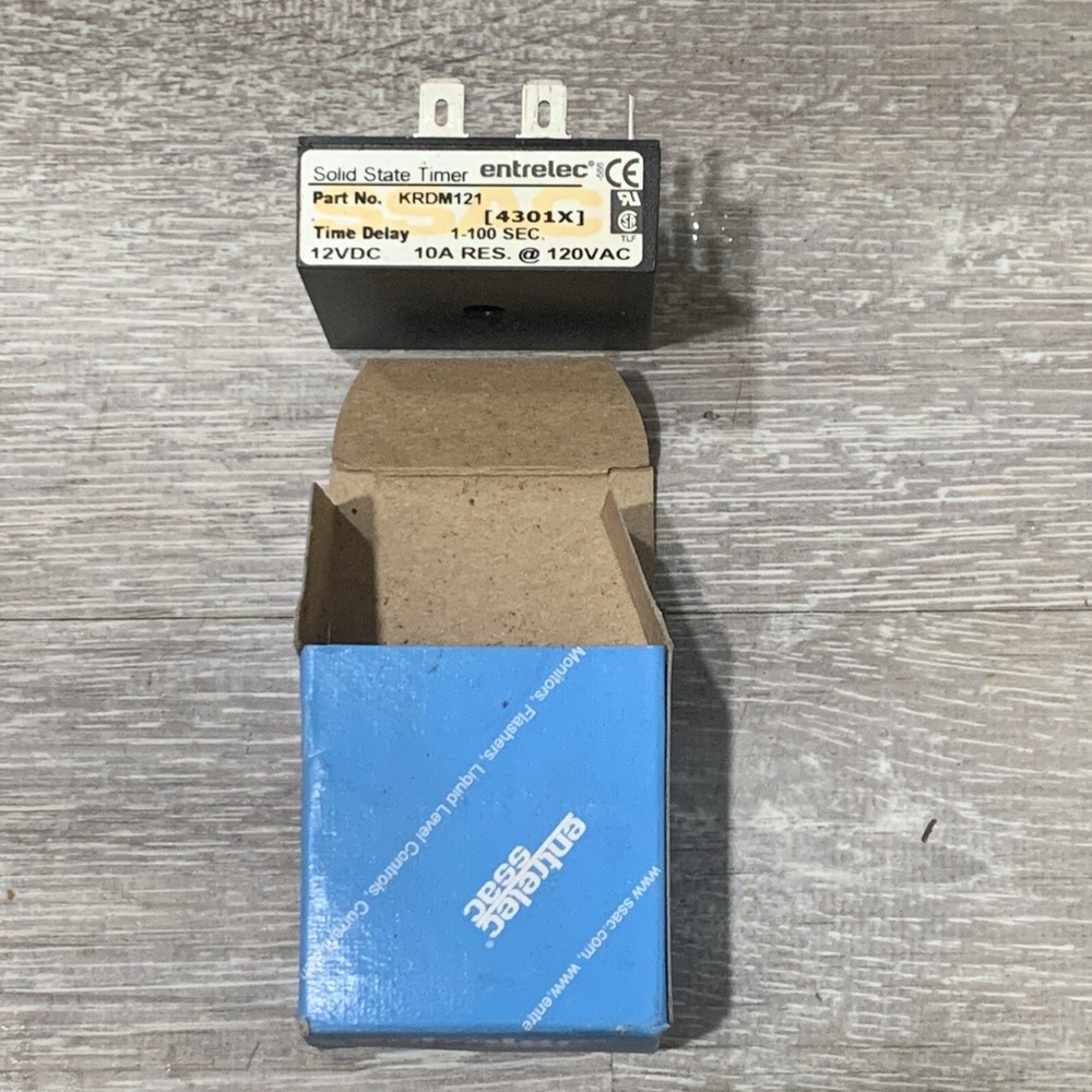 Entrelec Ssac KRDM121 Solid-State Timer, 12VDC Delay on Make Timer
