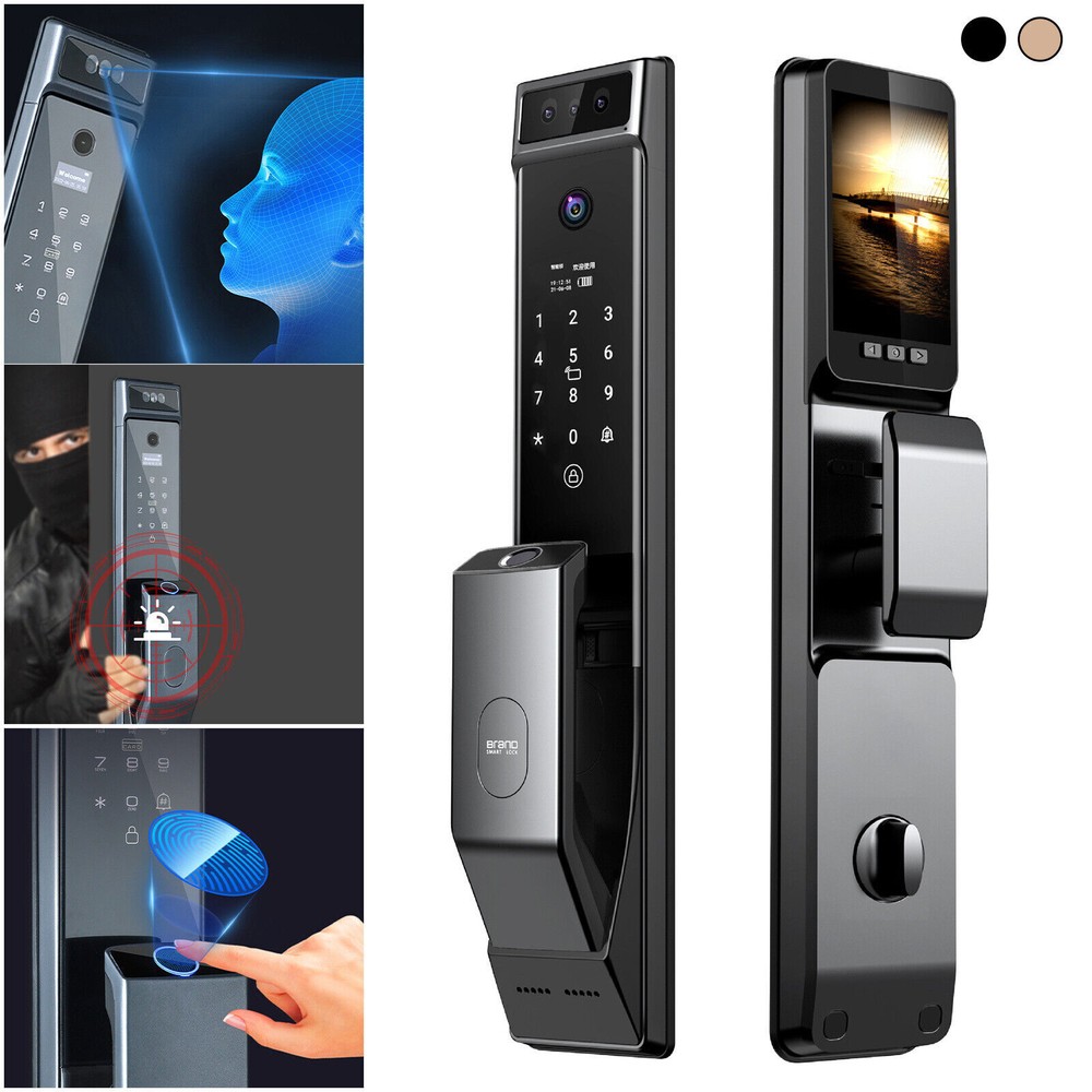 3D Face Recognition Door Lock Keyless Smart Mortise Lock Security Intelligent