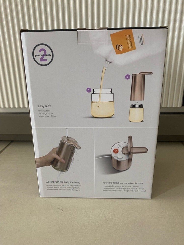 simplehuman Touchless Automatic Soap Dispenser ST1046 Gold Bathroom