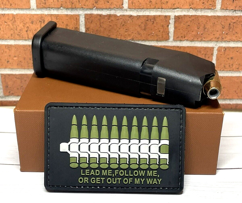 PVC Tactical Morale Patch, Ammo Gun Patch, Hook Backed Military Gun Patch