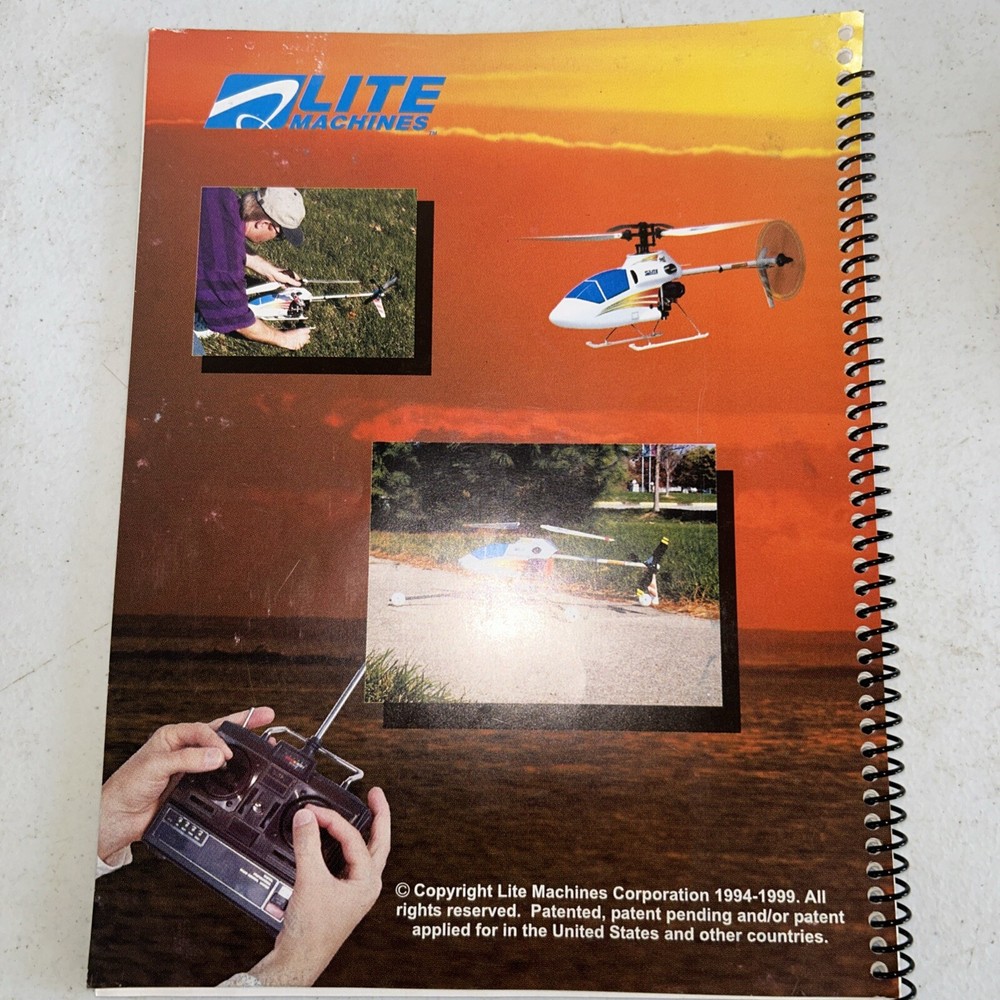 Elite Machines Model 110 RC Helicopter operators guide/construction manual Only!