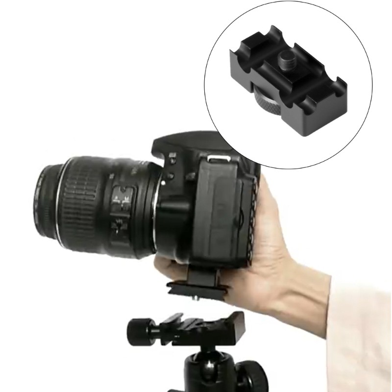 Clamp Mount to Camera Tripod Quick Release Plate Tethering Cable DSLR Digital